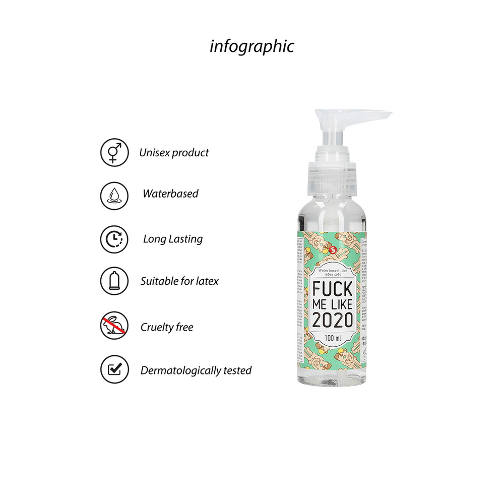 Fuck Me Like 2020 - Glijmiddel op Waterbasis - 100 ml - foto 4
