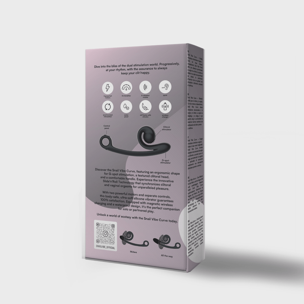 Snail Vibe - Curve vibrator - Peachy Pink - foto 8