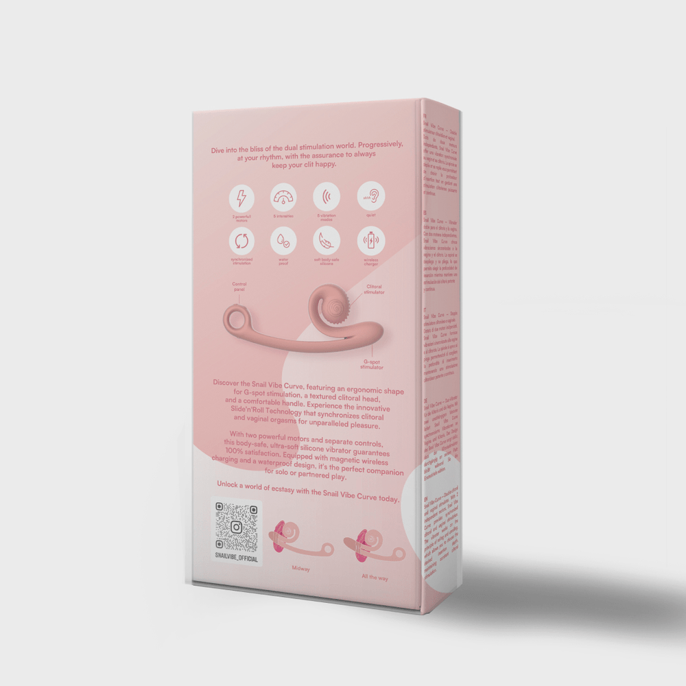 Snail Vibe - Curve vibrator - Peachy Pink - foto 4