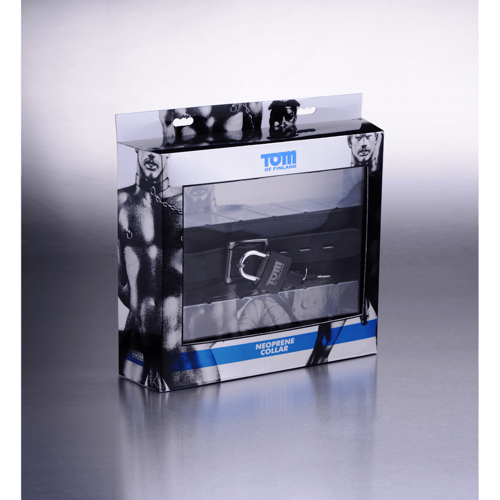 XR Brands - Neopreen collar met slot - Zwart - foto 7