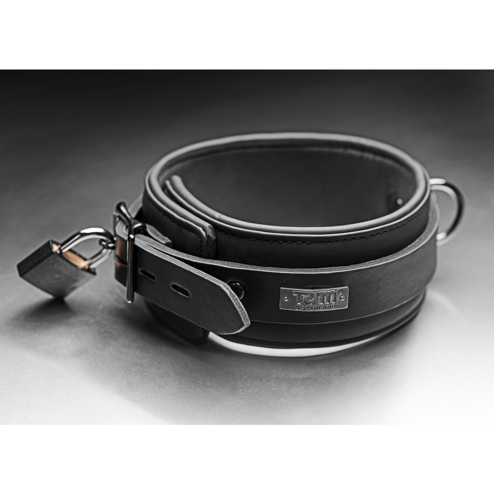 XR Brands - Neopreen collar met slot - Zwart - foto 3