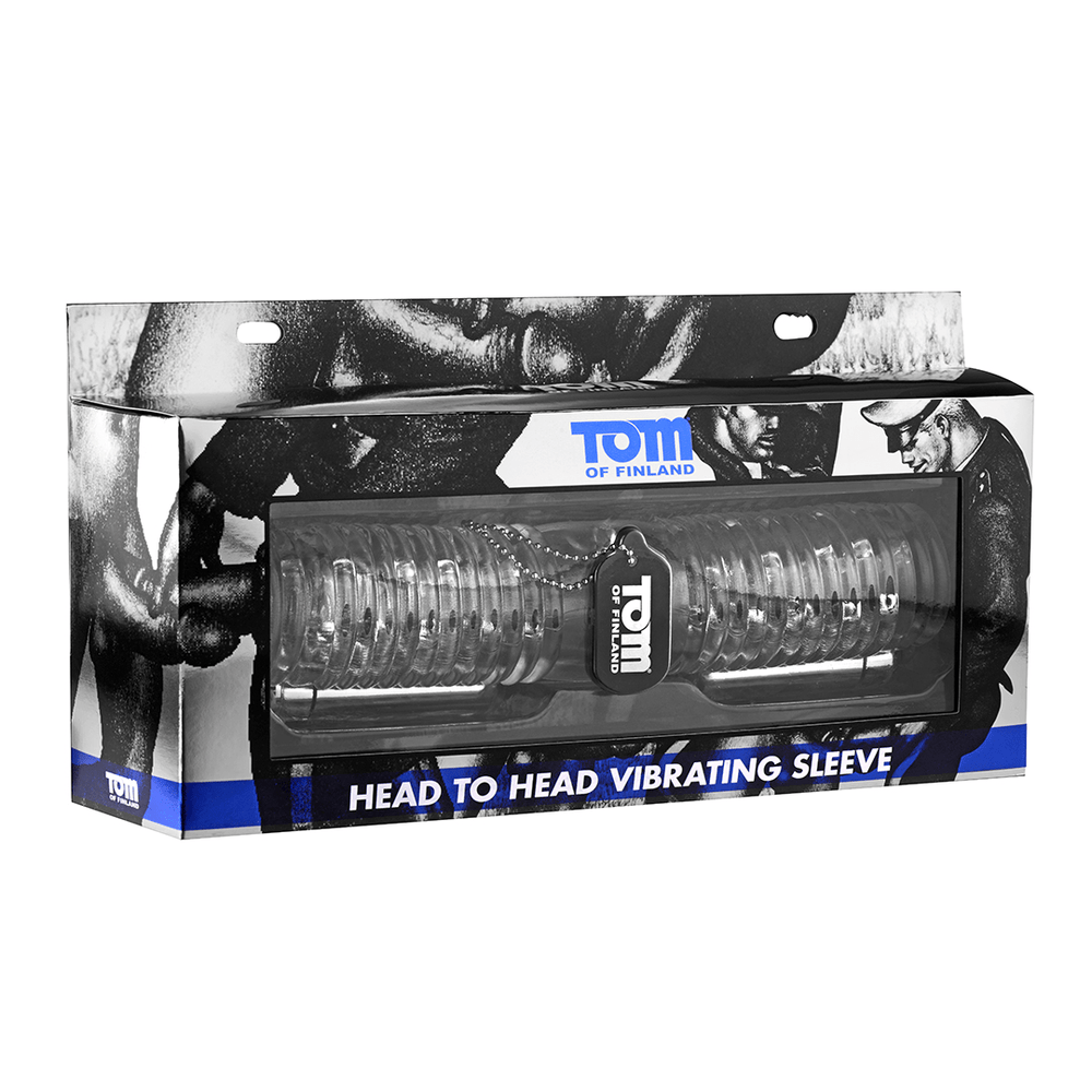 XR Brands - Head-To-Head - Vibrerende Sleeve - Transparant - foto 3