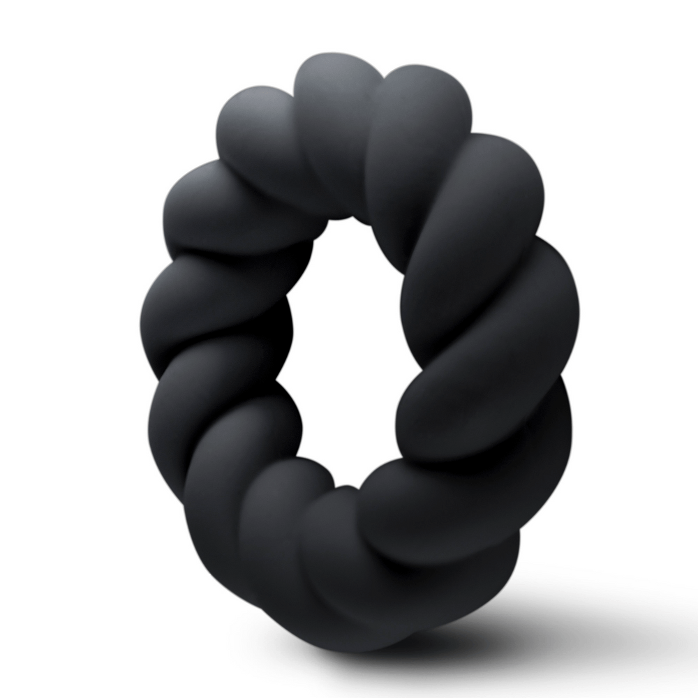 Twist - Niet Vibrerende Cockring - Zwart - foto 2