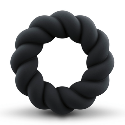 Twist - Niet Vibrerende Cockring - Zwart