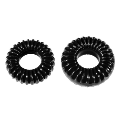 PerfectFitBrand Ribbed Cockring Medium – 2-pack controle