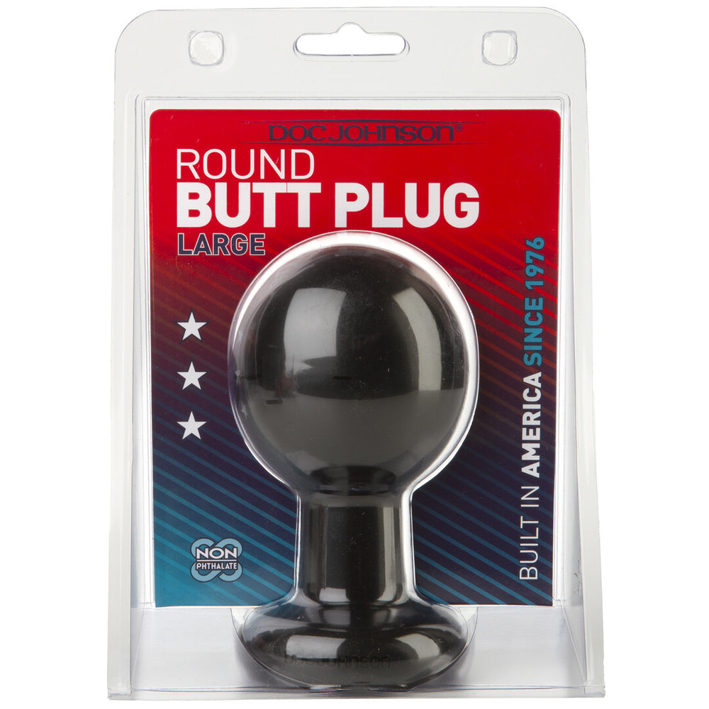 The Classic - Round Butt Plug - Black