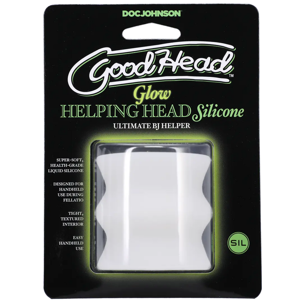 Helping Head - Masturbator Sleeve - Frost / Green Glow - foto 3