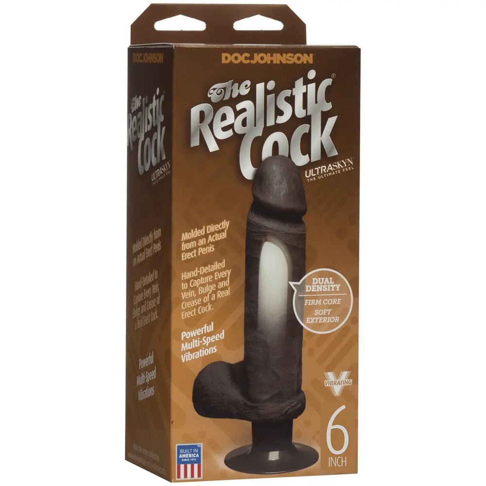 Vibrerende ULTRASKYN Dildo - 15 cm - foto 2