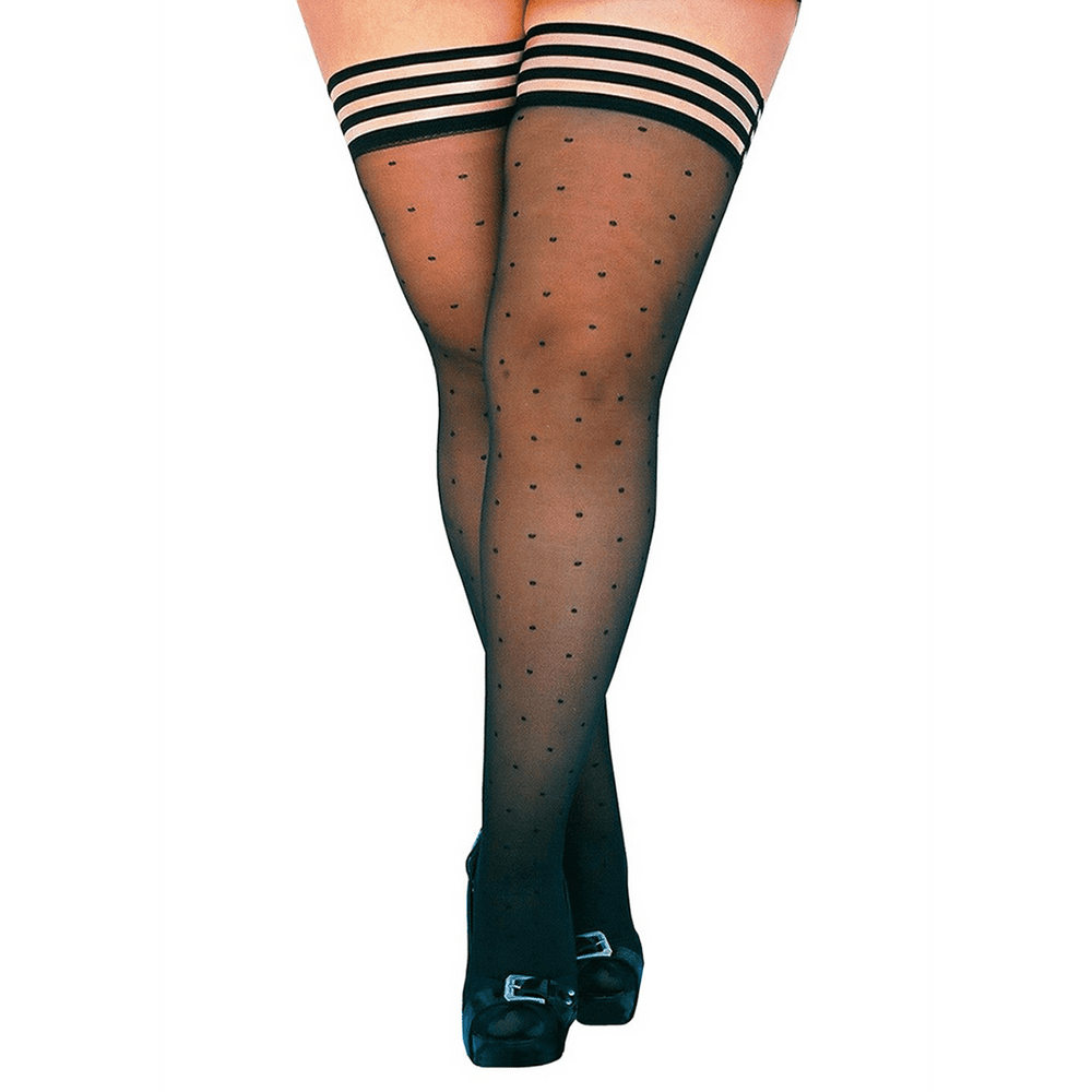 Ally - Thigh High - A - Black - foto 5