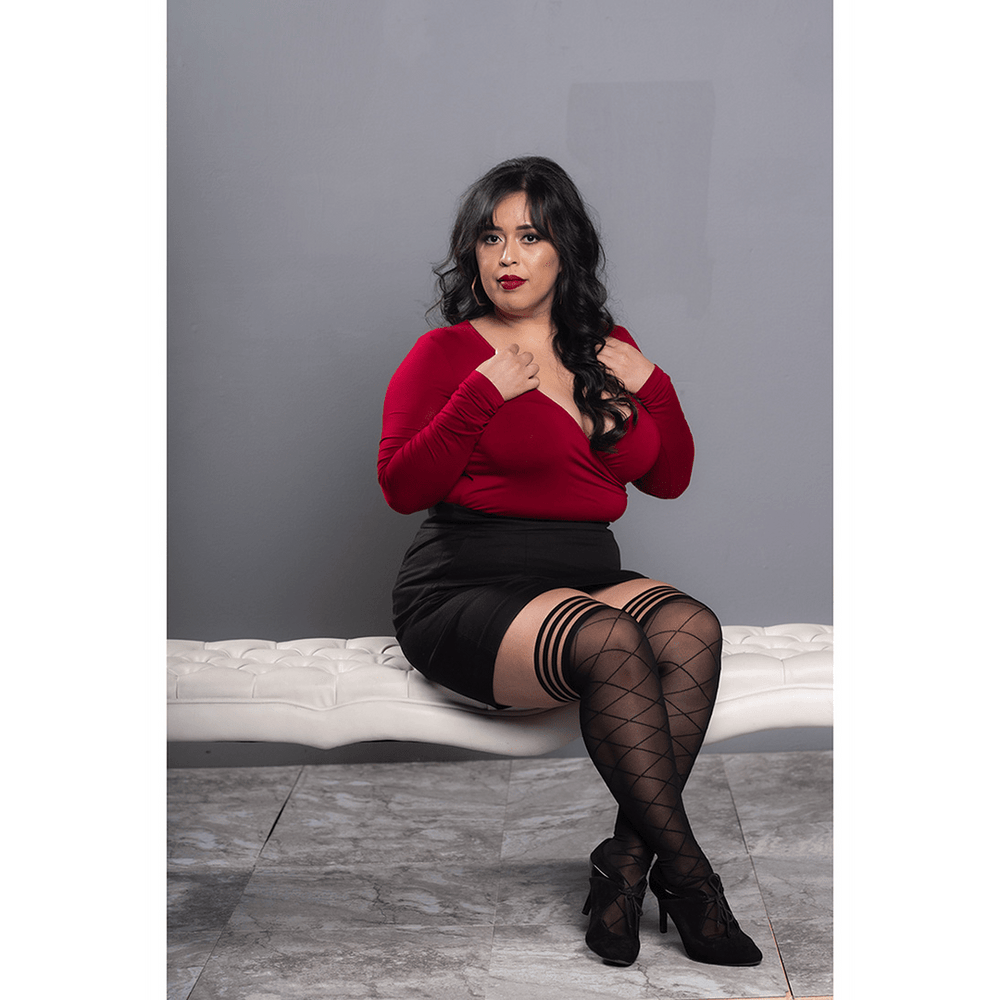 Anna - Thigh High - A - Black - foto 5