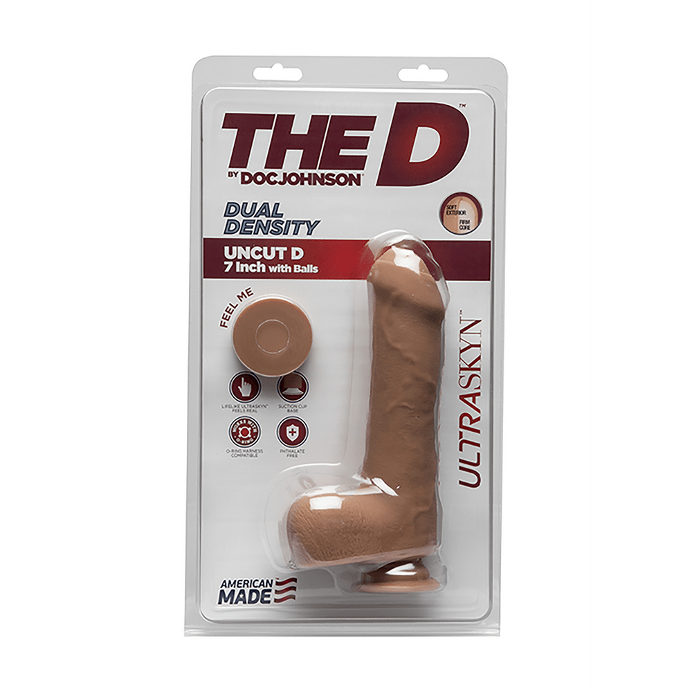 Uncut D - Realistic ULTRASKYN Dildo with Balls - 7 / 18 cm - foto 8