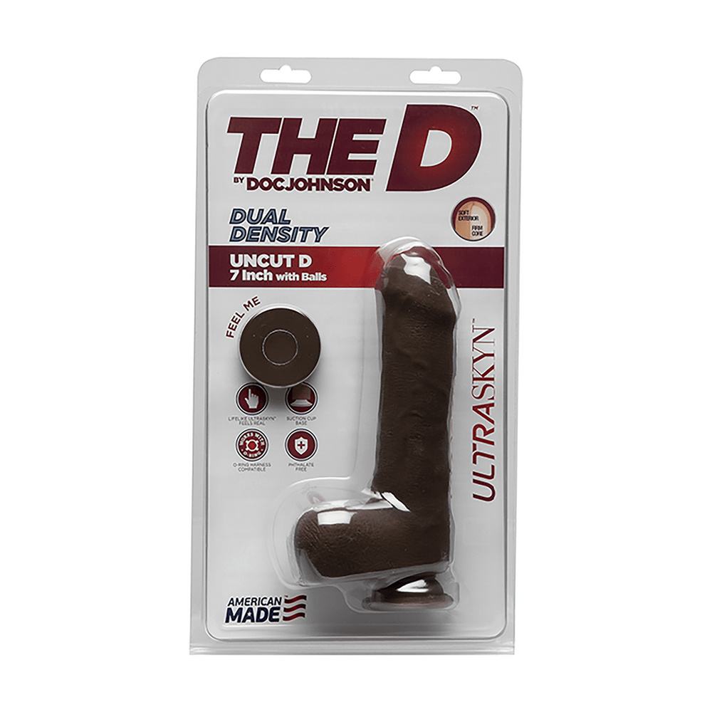 Uncut D - Realistic ULTRASKYN Dildo with Balls - 7 / 18 cm - foto 10
