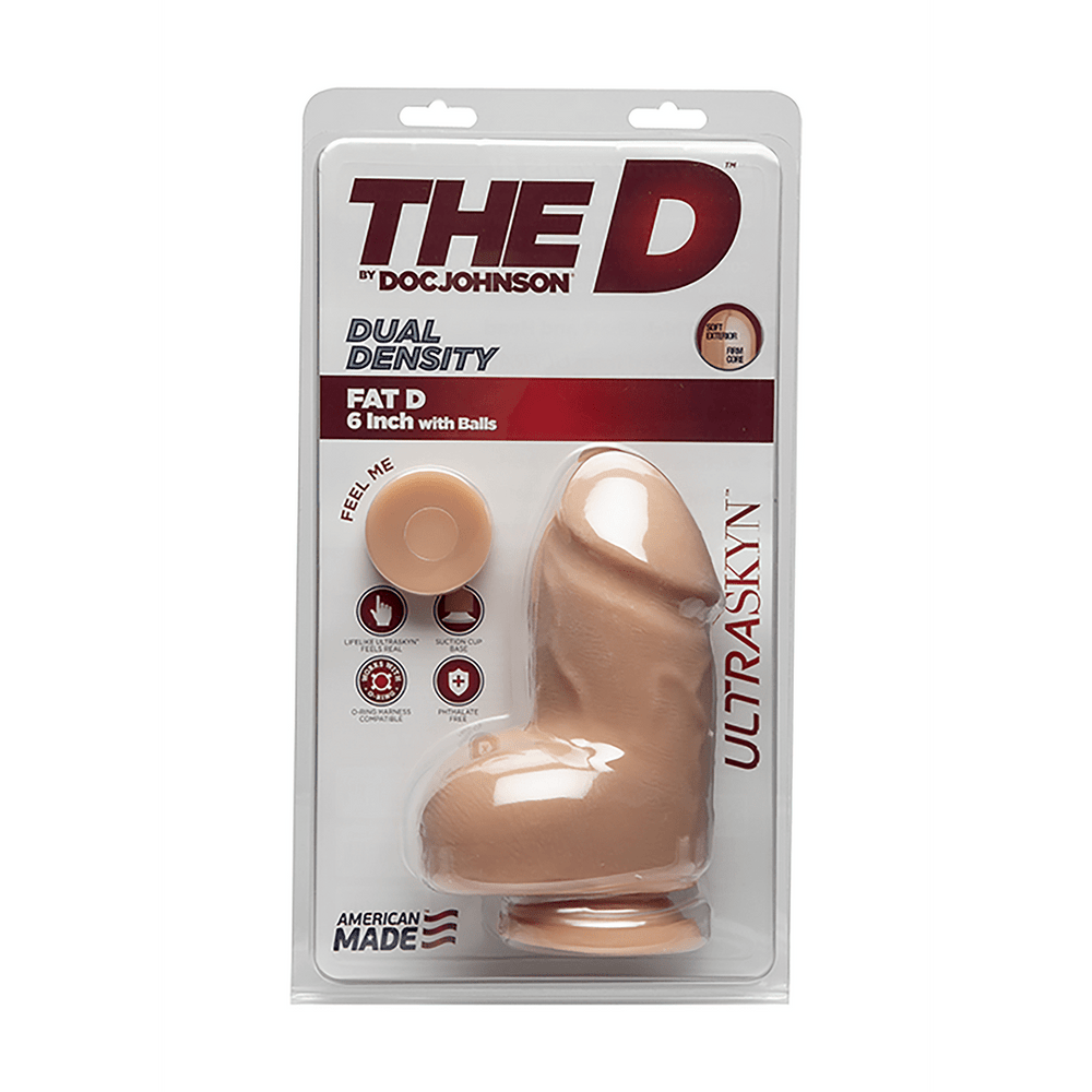 Fat D - Realistic ULTRASKYN Dildo with Balls - 6 / 15 cm - foto 2