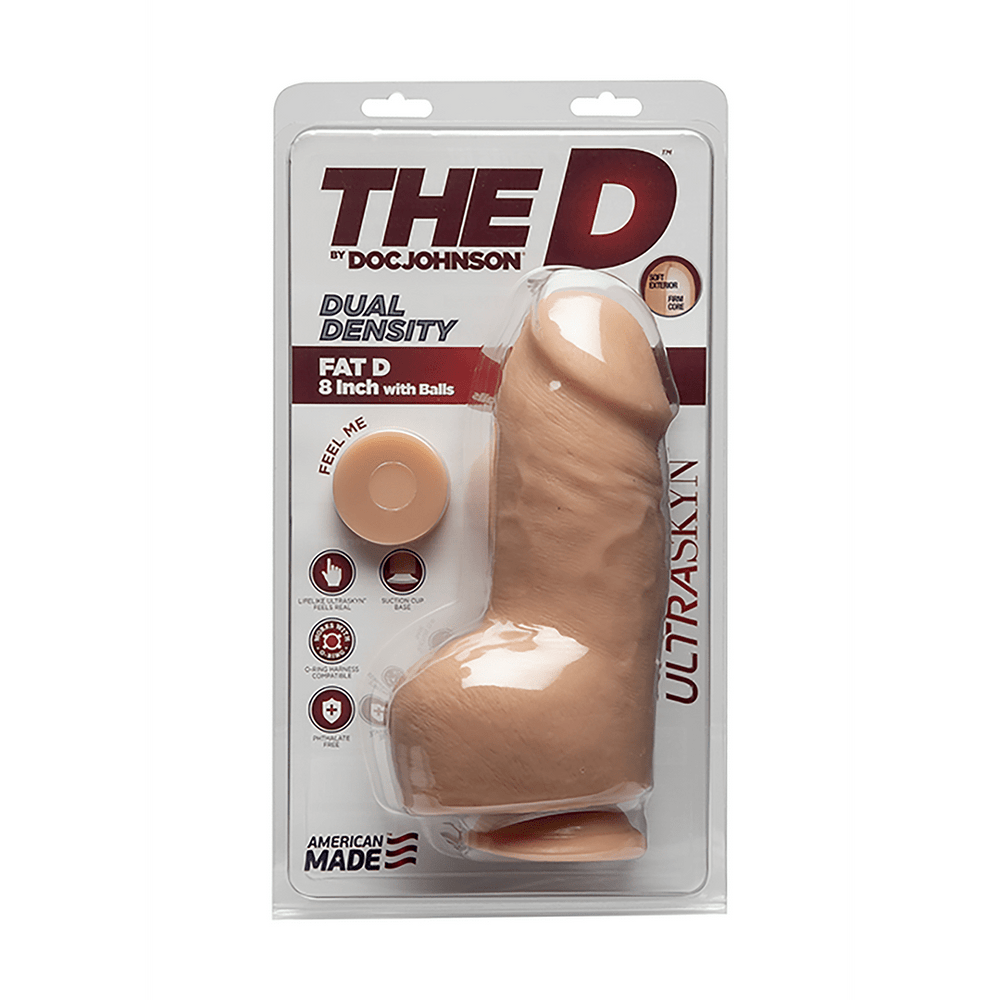 Fat D - Realistic ULTRASKYN Dildo with Balls - 8 / 20 cm - foto 2