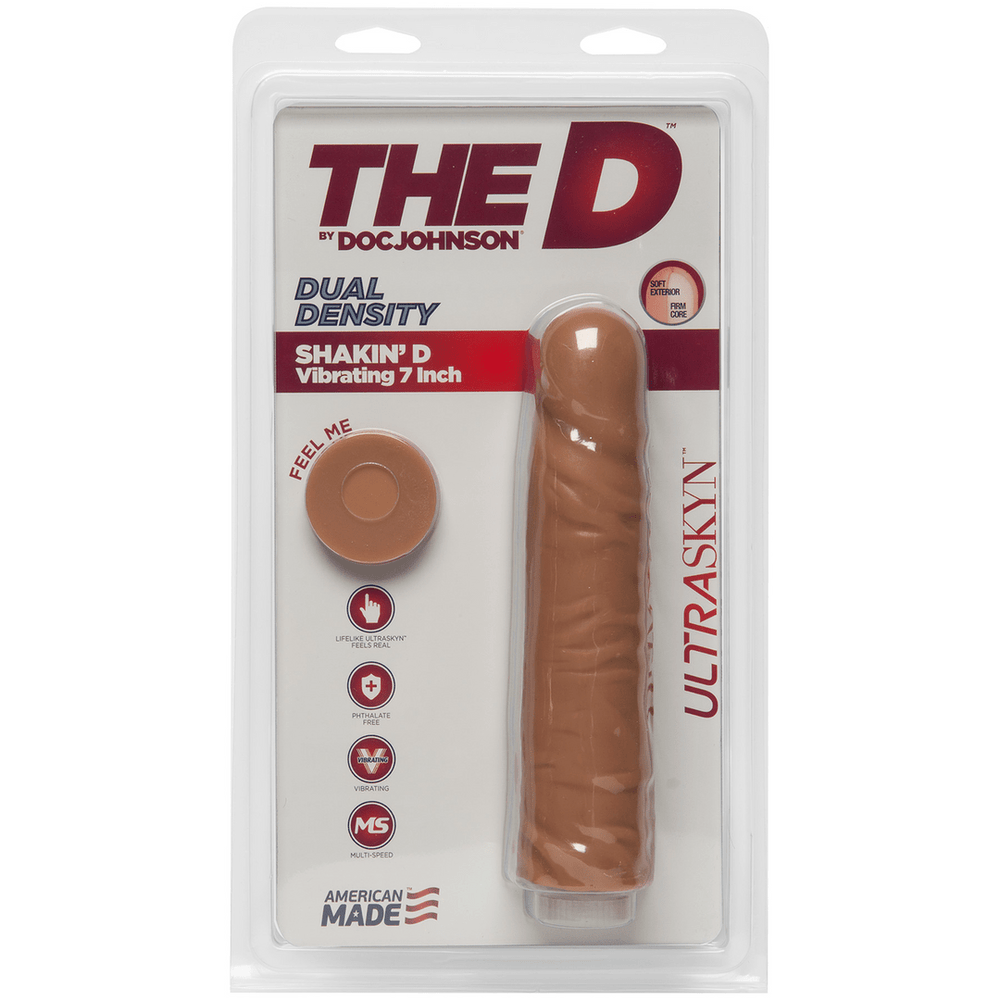 Shakin' D - Vibrating Realistic ULTRASKYN Dildo - 7 / 18 cm - foto 6