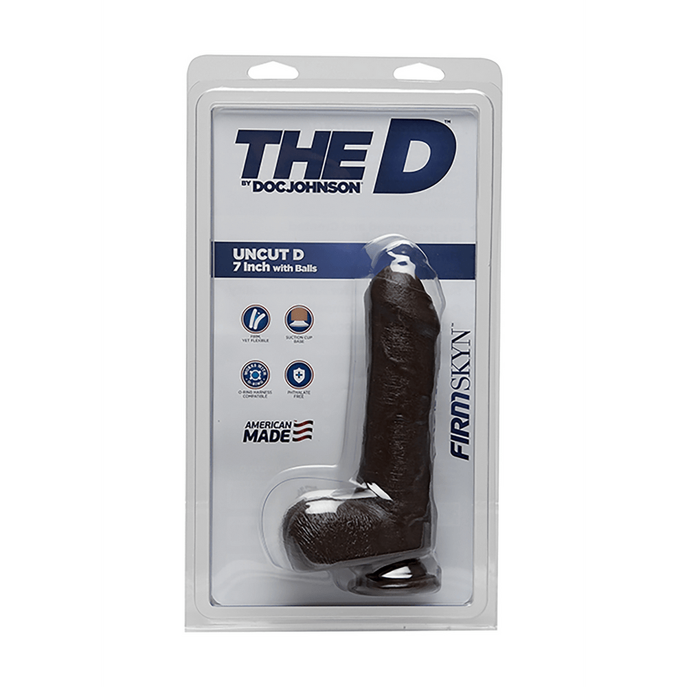Uncut D - Realistic FIRMSKYN Dildo with Balls - 7 / 18 cm - foto 10