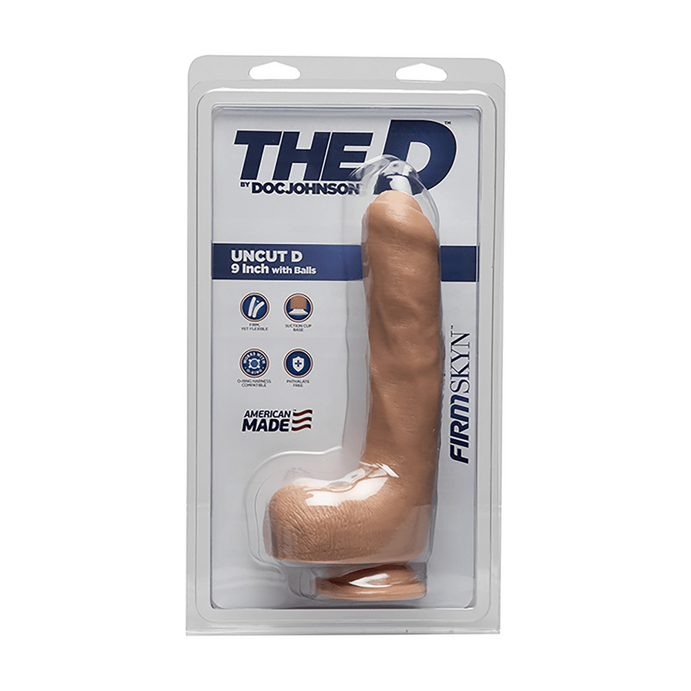 Uncut D - Realistic FIRMSKYN Dildo with Balls - 9 / 22 cm - foto 2