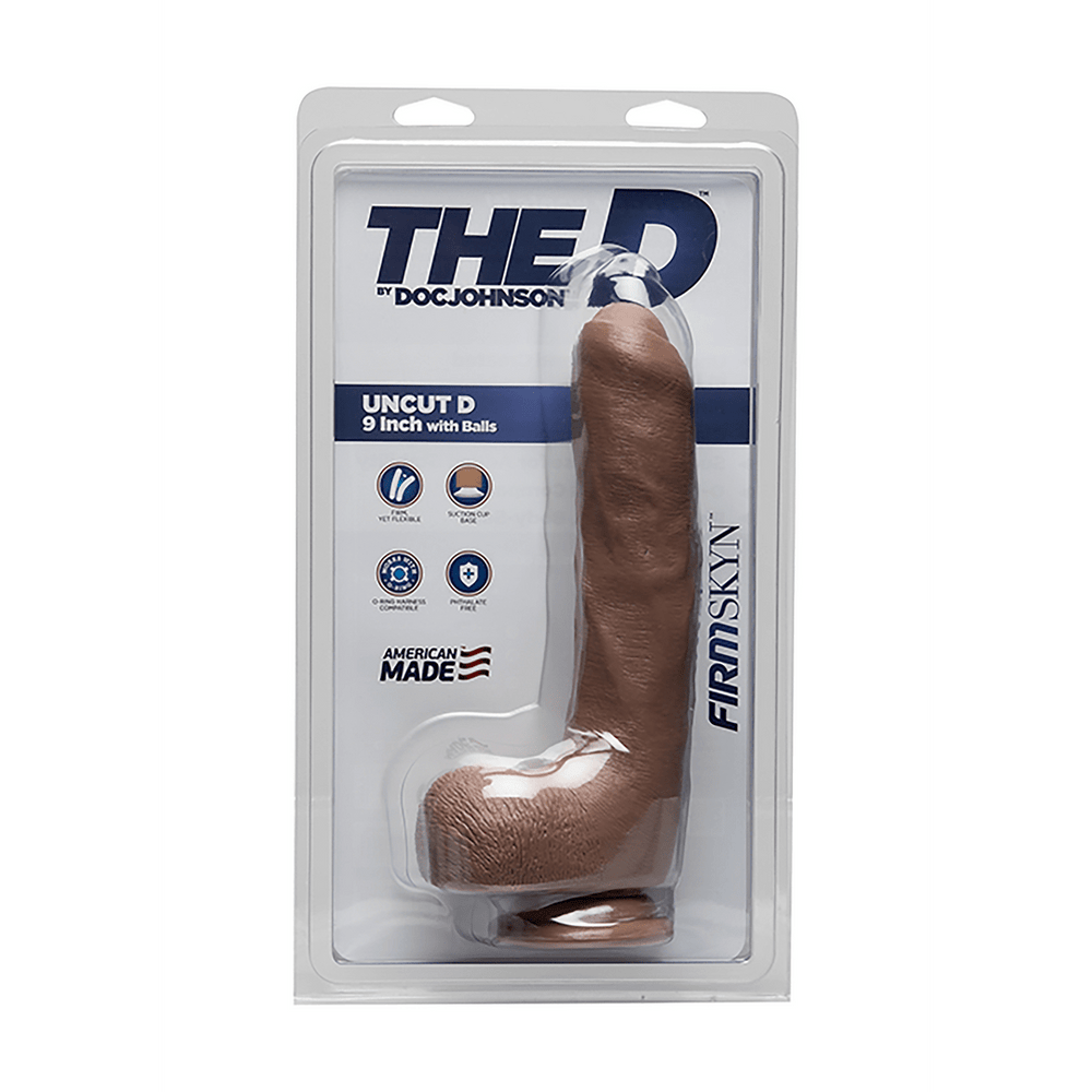 Uncut D - Realistic FIRMSKYN Dildo with Balls - 9 / 22 cm - foto 8