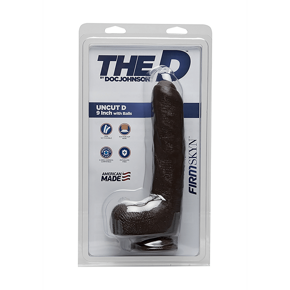 Uncut D - Realistic FIRMSKYN Dildo with Balls - 9 / 22 cm - foto 10