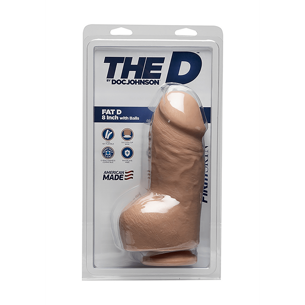 Fat D - Realistic FIRMSKYN Dildo with Balls - 8 / 20 cm - foto 2
