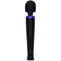 Power Wand vibrator - Ultra-Powerful Silicone Wand Massager - Black