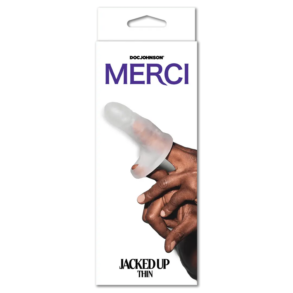 Jacked Up - Dunne Penis Sleeve met Ball Strap - Frost - foto 4