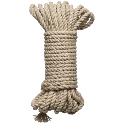 Bind and Tie Bondagetouw - 6mm Hemp Bondage Rope - 30 ft - Natural