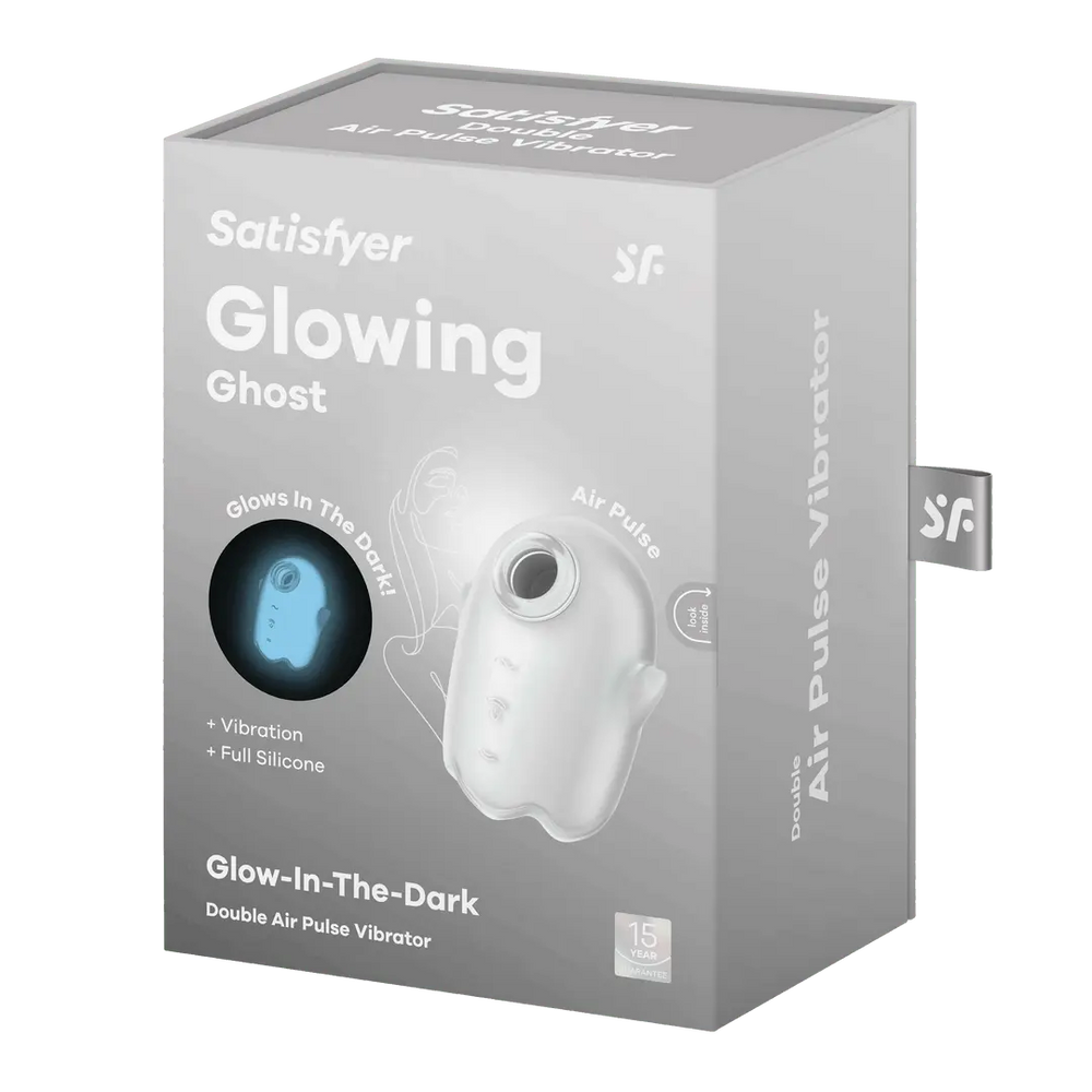Glowing Ghost - Luchtdruk Vibrator - Glow in the Dark - foto 12