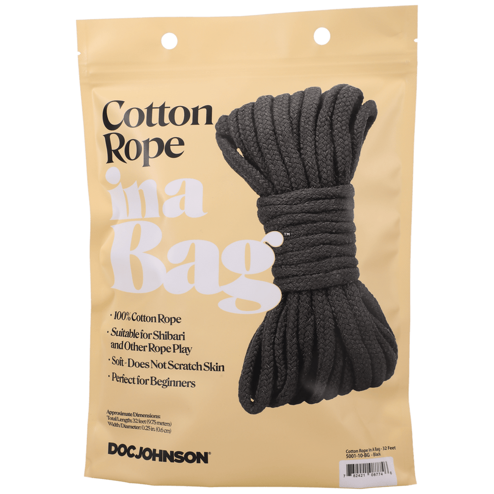 Cotton Rope - 32 ft - Black - foto 2