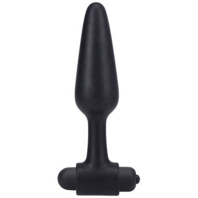 Doc Johnson - vibrerende butt plug 12 cm - zwart