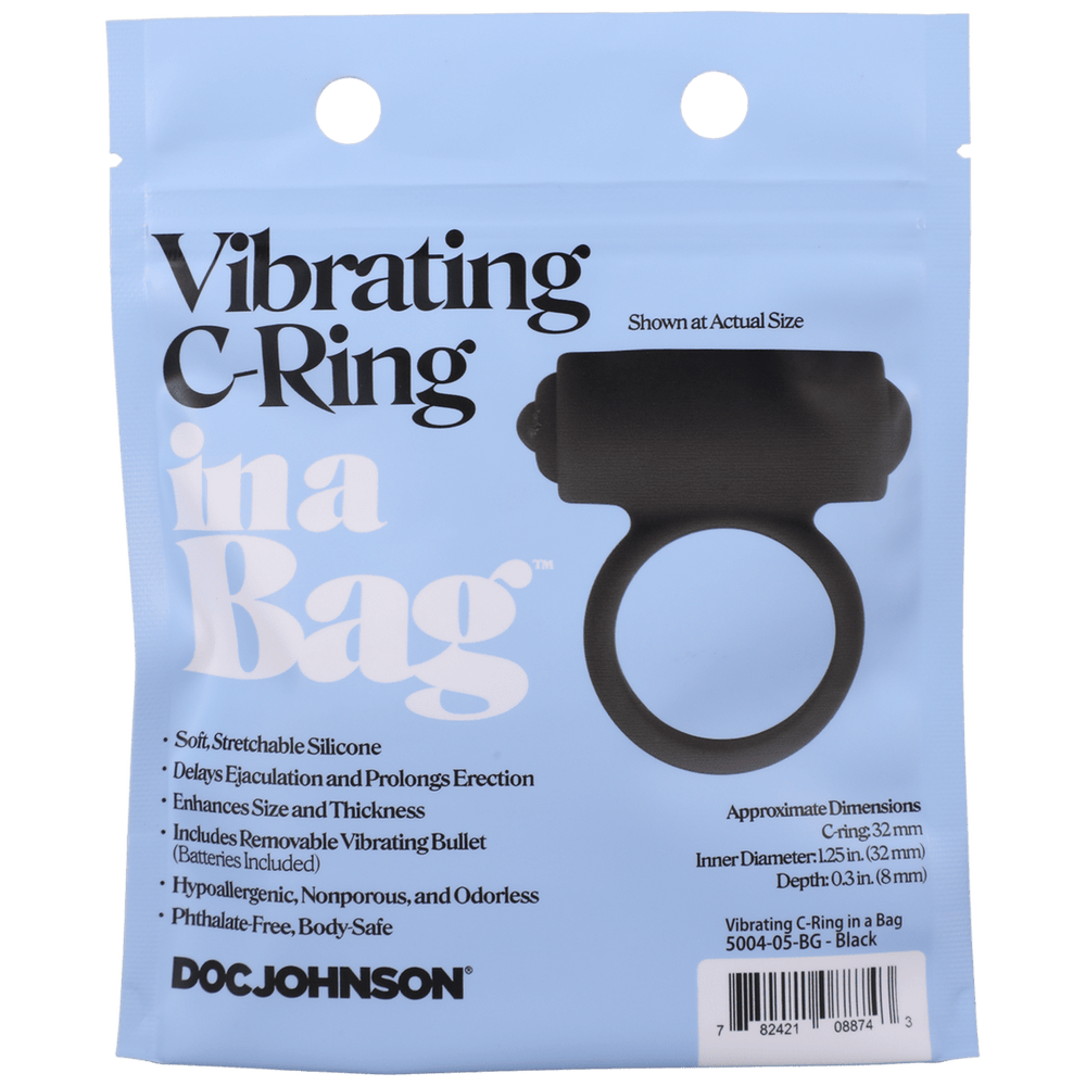 Doc Johnson - Vibrerende Cockring - Zwart - foto 2