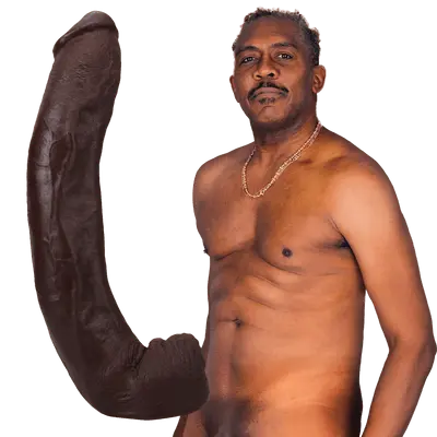 Dredd - Realistic ULTRASKYN Dildo - 13.5 / 34 cm - Chocolate