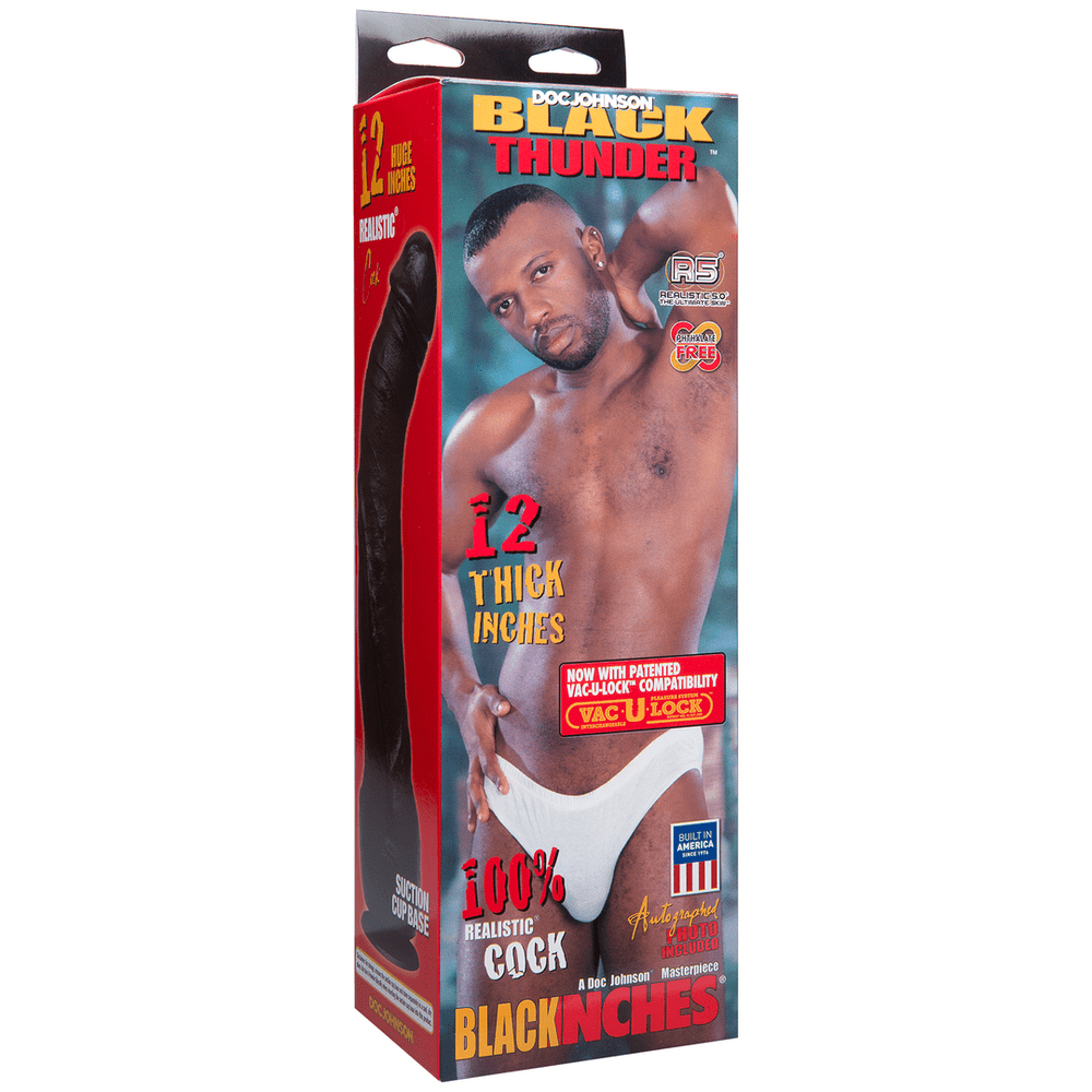 Black Thunder - Realistic Dildo - 12 / 30 cm - foto 3