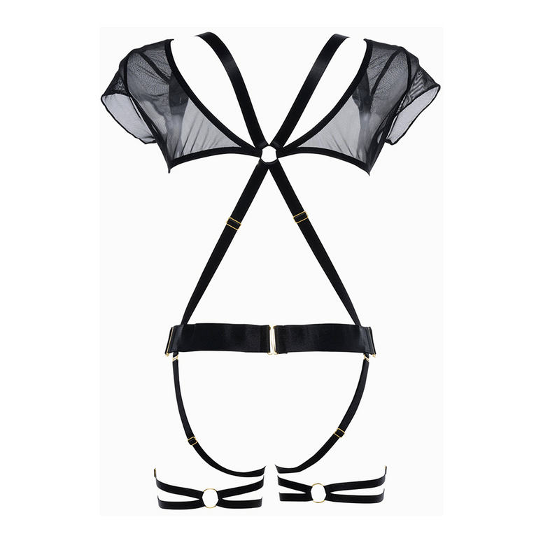 St. Tropez Babe - Strappy Body - Zwart - foto 4