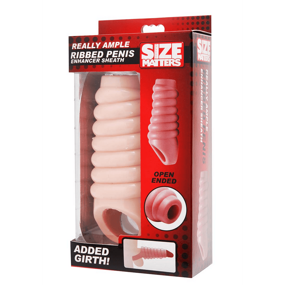 Really Spacious Ribbed Penis Enlargement Sleeve - foto 3