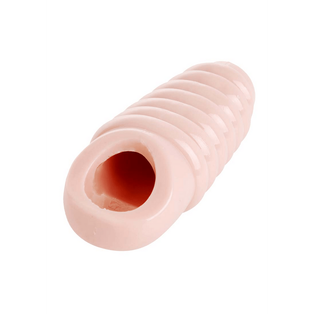 Really Spacious Ribbed Penis Enlargement Sleeve - foto 4