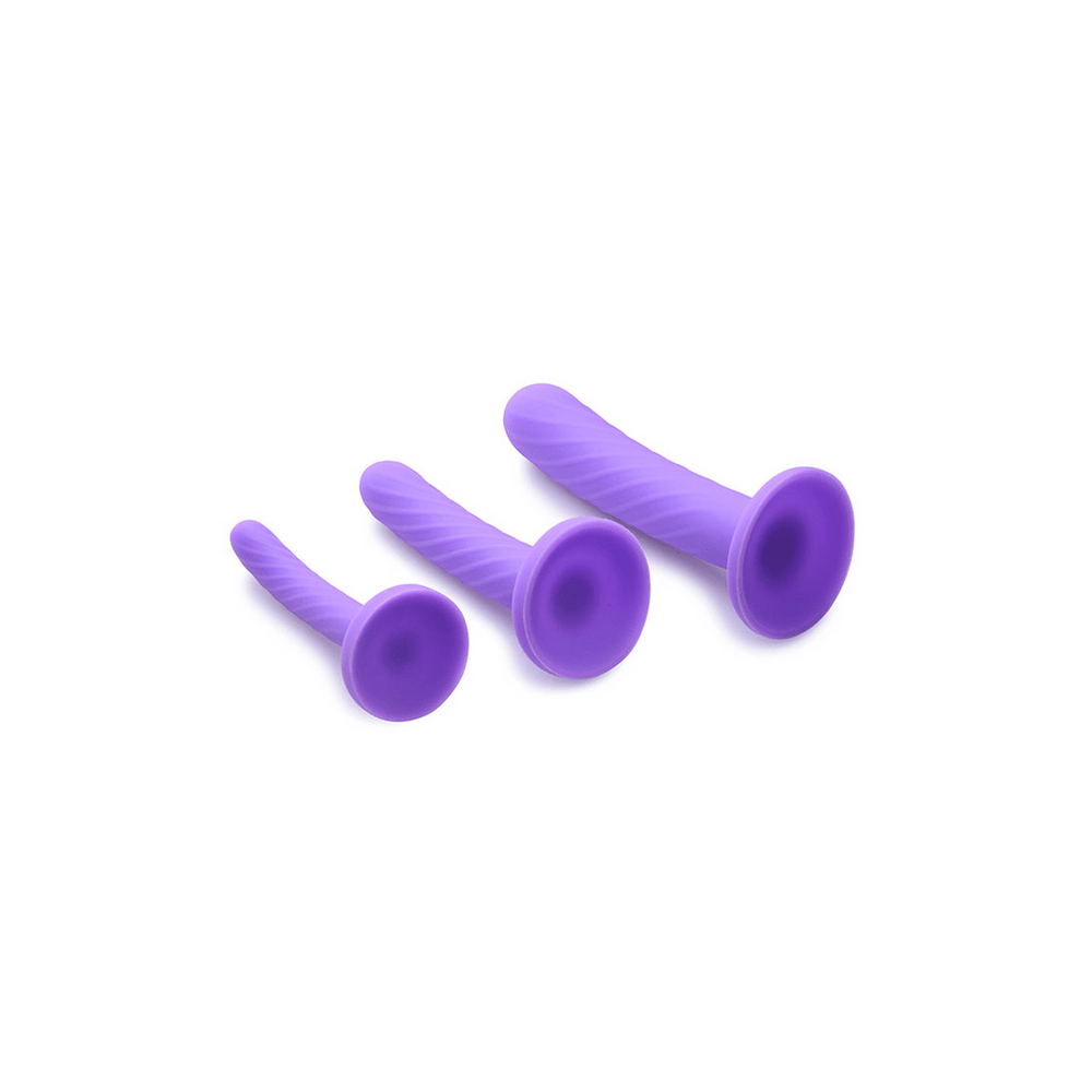 Tri-Play - 3-delige Siliconen Dildo Set - foto 2