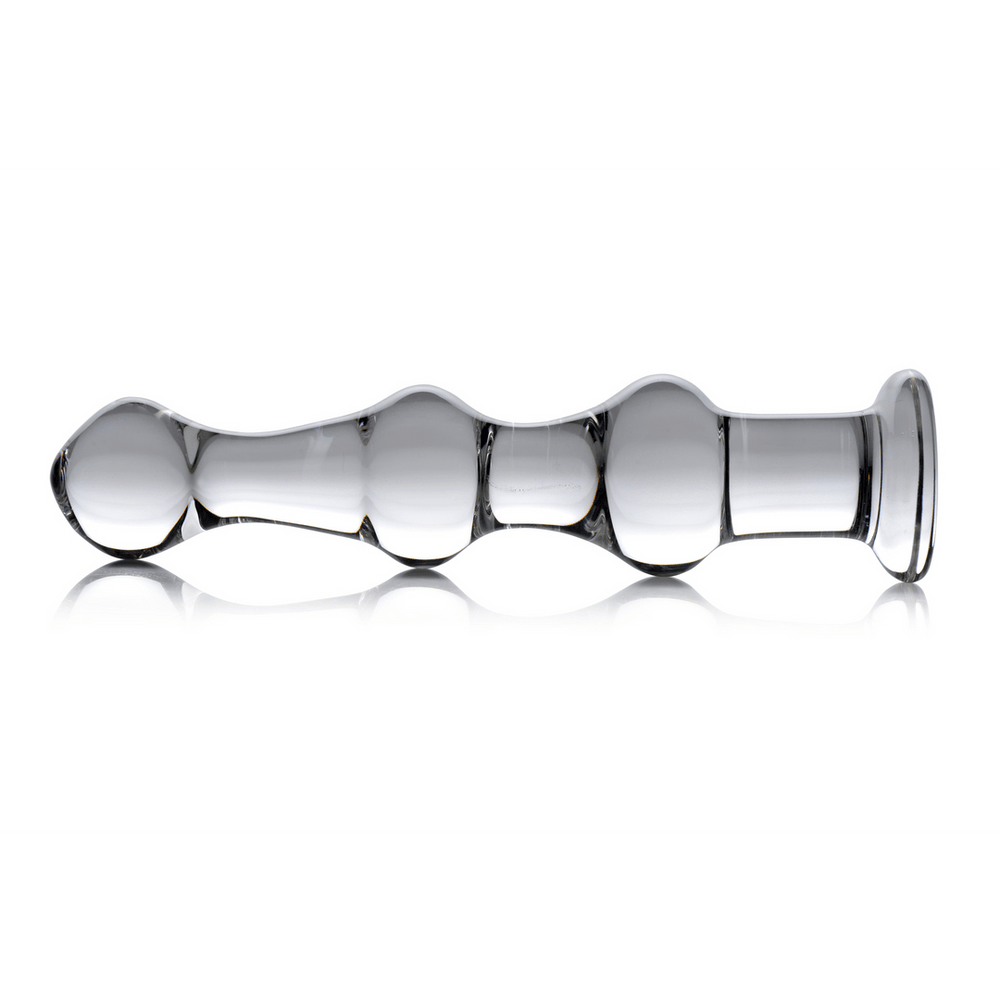 Mammoth - Glass Dildo met 3 Hobbels - foto 5