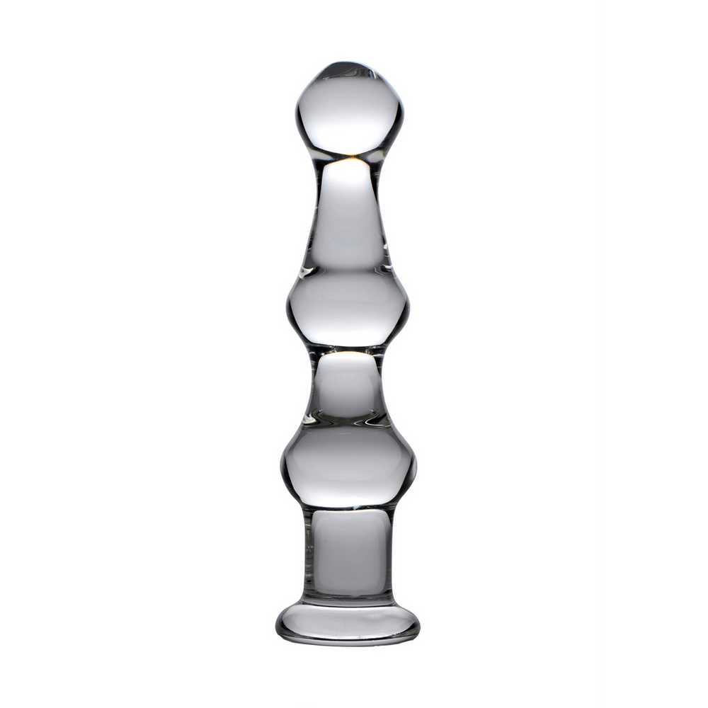 Mammoth - Glass Dildo met 3 Hobbels - foto 2