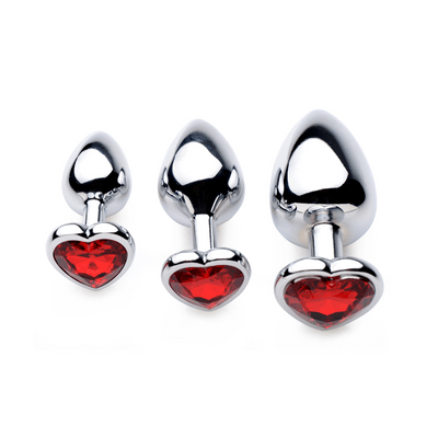metalen anaal plugs - 3 Pieces