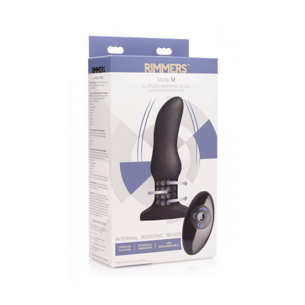 Model M - Curved Rimming Buttplug - foto 3