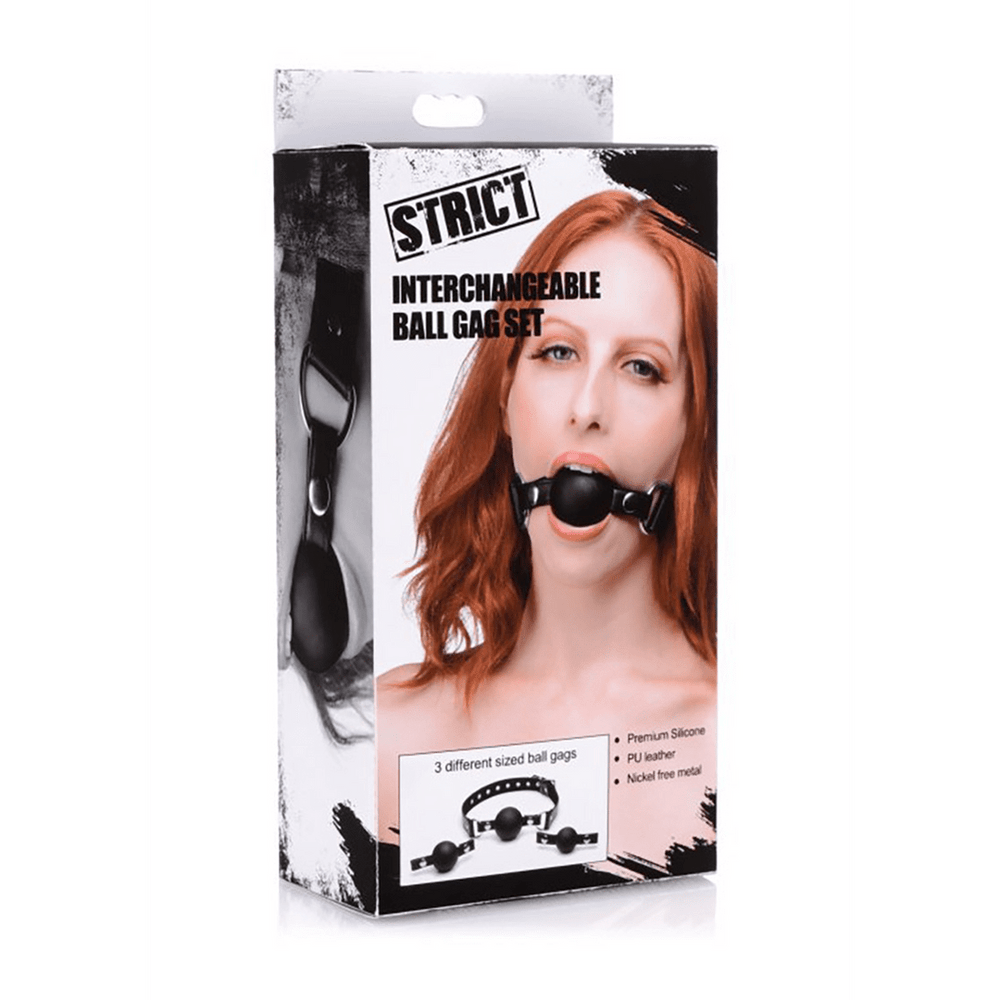 Verwisselbare Siliconen Ball Gag - foto 3