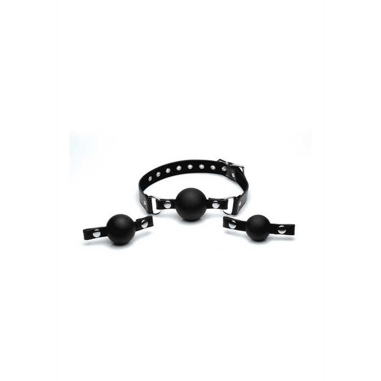 Verwisselbare Siliconen Ball Gag - foto 2