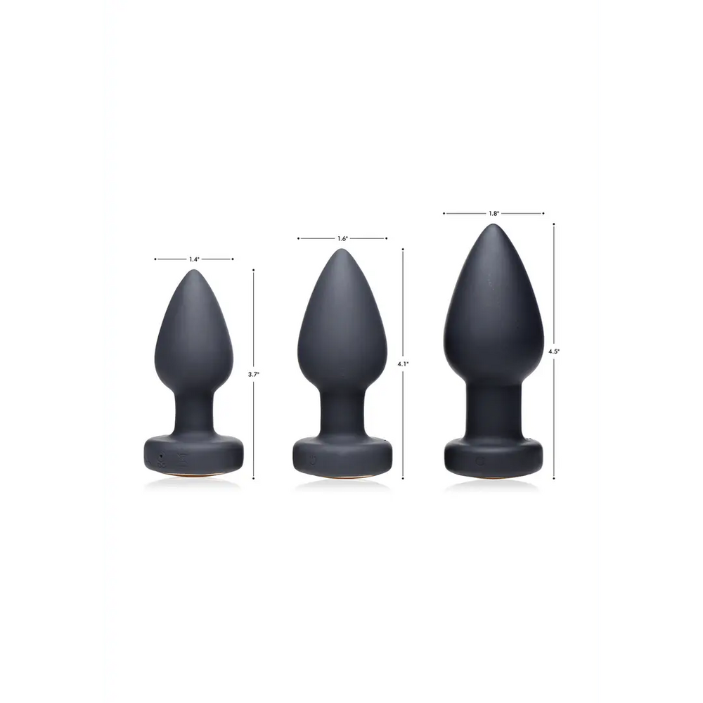 Vibrerende LED Butt Plug - Small - foto 8