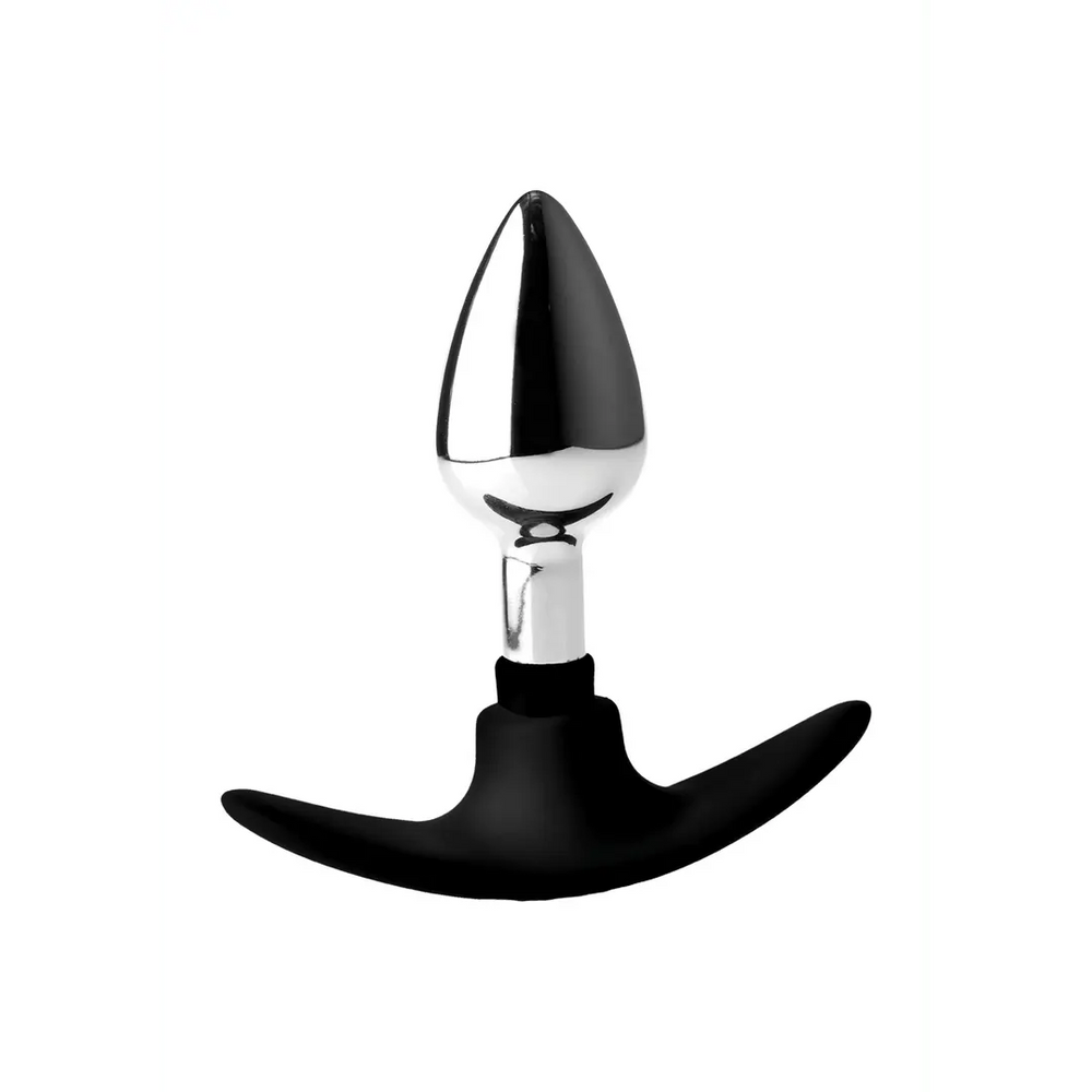 Dark Invader - Metal and Silicone Anal Plug - foto 3