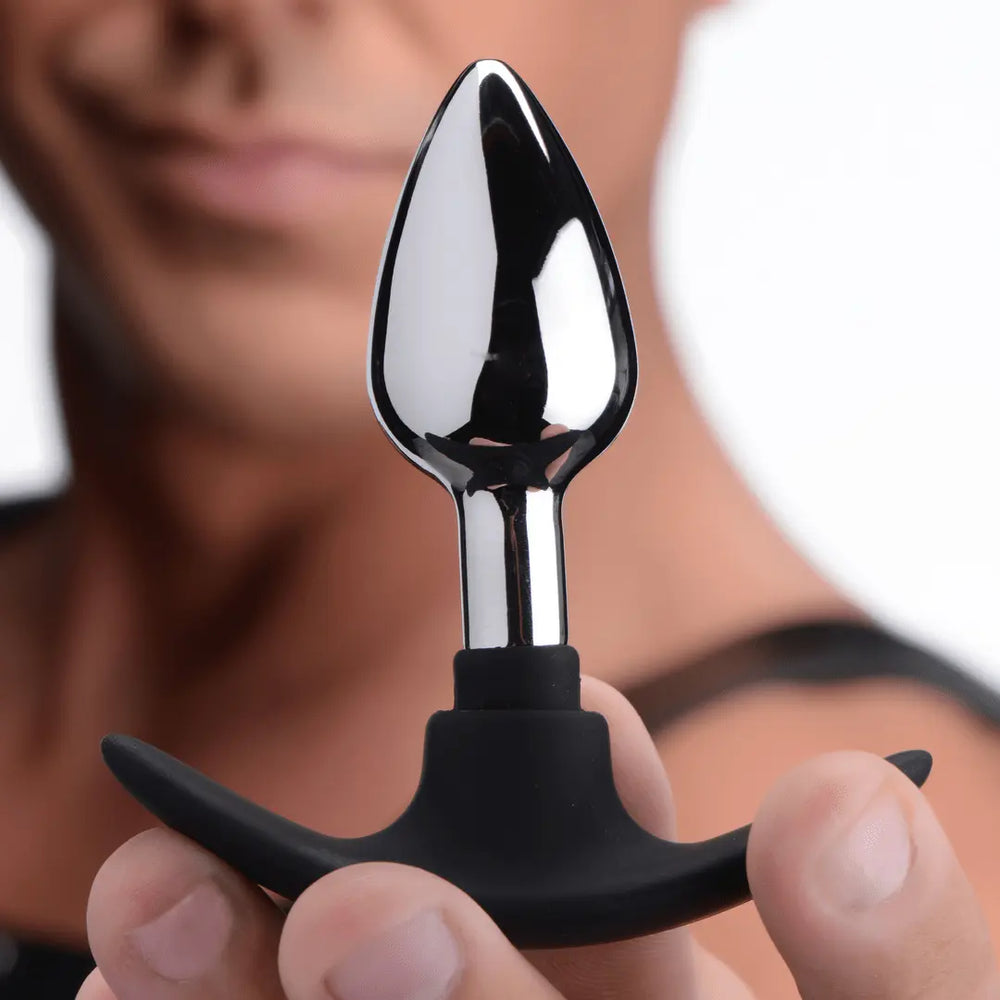Dark Invader - Metal and Silicone Anal Plug - foto 7
