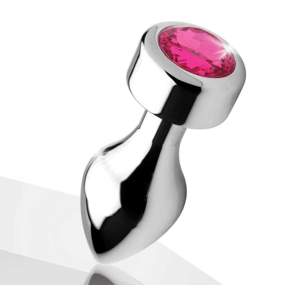 Pink Gemstone - Verzwaarde Anaal Plug - foto 9