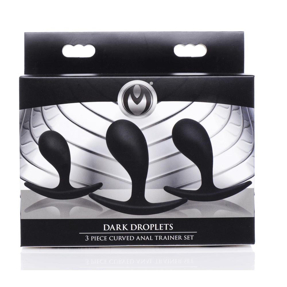 Dark Droplets - 3 Piece Curved Anal Trainer Set - Black - foto 3