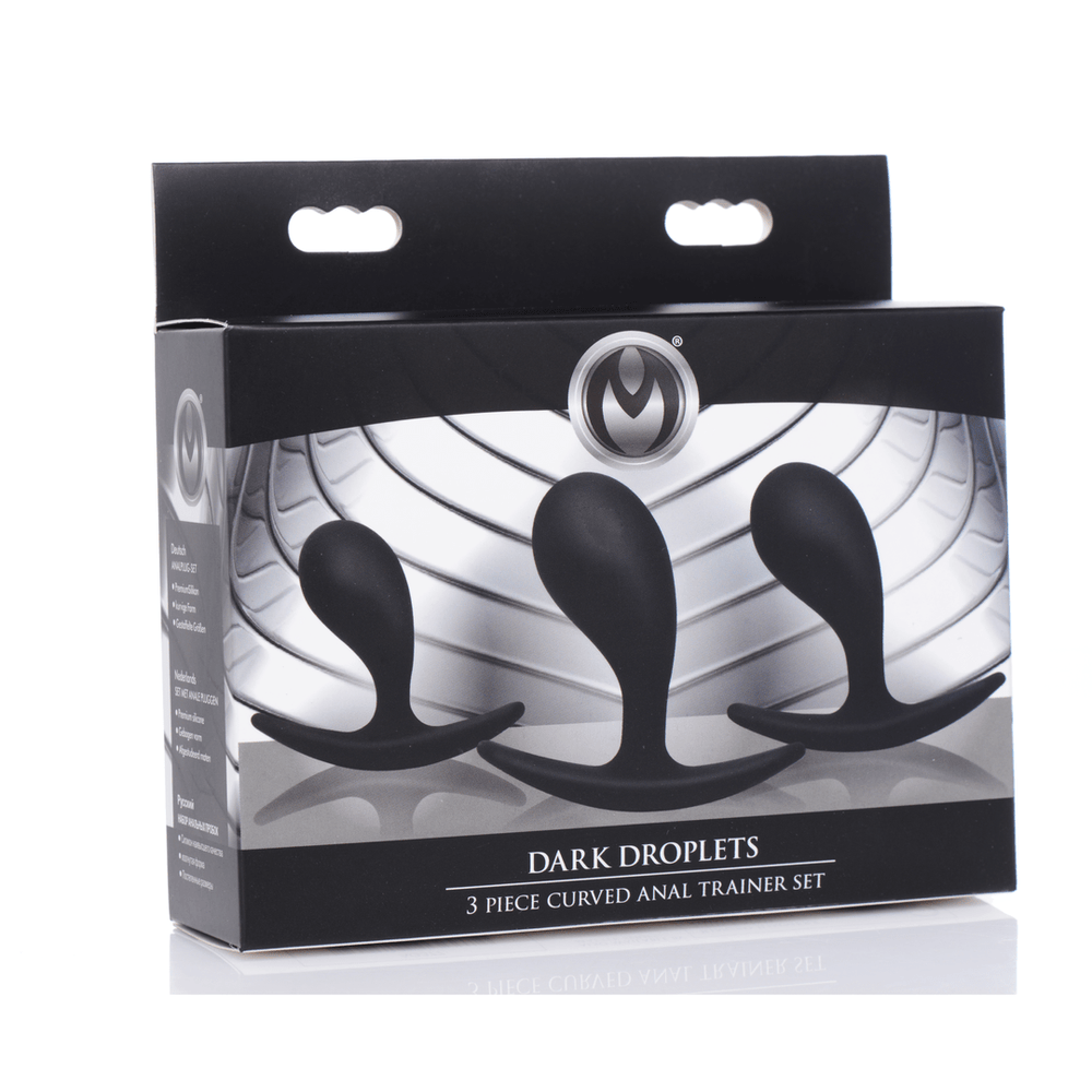 Dark Droplets - 3 Piece Curved Anal Trainer Set - Black - foto 4