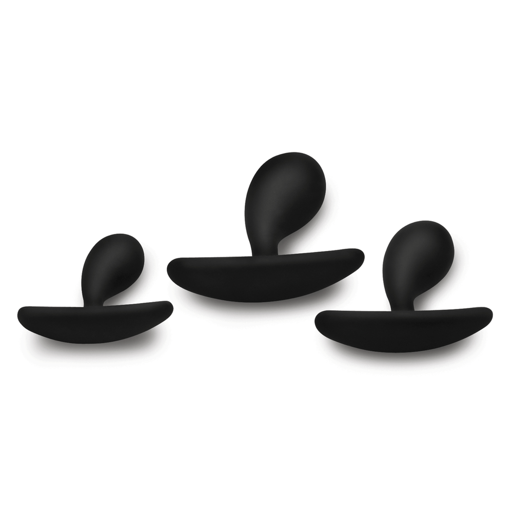 Dark Droplets - 3 Piece Curved Anal Trainer Set - Black - foto 5